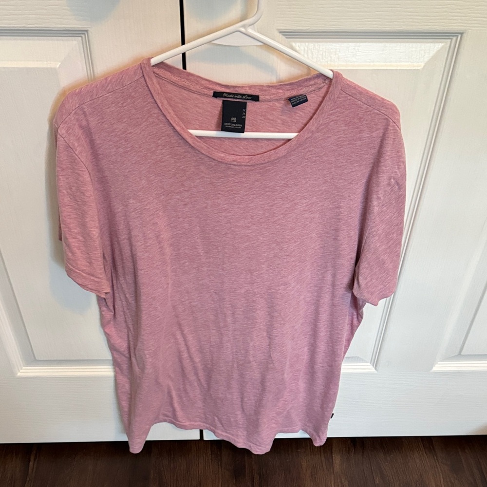 Scotch & Soda Light Pink Short Sleeve Tee